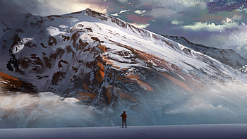 Passing The Mountains , artist, artwork, digital-art HD wallpaper