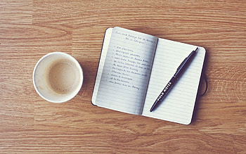 Food, Coffee, Notebook, Notepad, Pen, Recordings, Record HD wallpaper