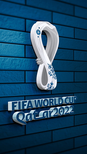 Qatar 2022, soccer, mondial, blue, logo, world-cup, football HD phone wallpaper