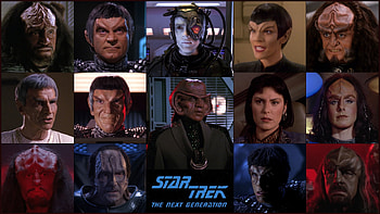 More Star Trek: The Next Generation Characters, Romulans, Klingons, Star Trek The Next Generation, Star Trek, Cardassian, Vulcan HD wallpaper