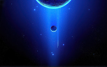 Nebula Space Planet Blue Art , nebula, space, digital-universe, artist, artwork, digital-art HD wallpaper