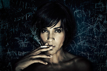 SMOKIN......., sexy, babe, smoke, smoking, girl, cigarette, female, artistic HD wallpaper