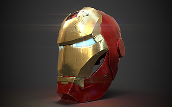 Art, Iron man's helmet HD wallpaper