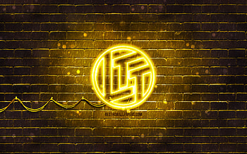 Linus Tech Tips yellow logo, , yellow brickwall, Linus Tech Tips logo, YouTube channels, Linus Tech Tips neon logo, Linus Tech Tips HD wallpaper