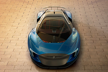 Tesla Model EXP, tesla, cars, behance HD wallpaper