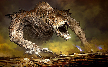 monster, games, 2, art, artwork, fantasy, guild, monsters, wars, video HD wallpaper