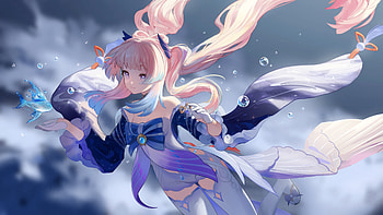 Sangonomiya Kokomi Genshin Impact, Sangonomiya, anime, Genshin Impact, Kokomi HD wallpaper