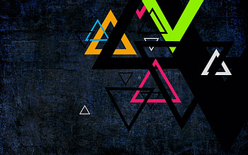 Triangle, Colored, Background, Dots, Color HD wallpaper