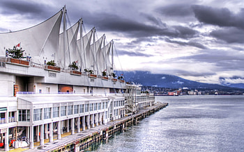 beautiful commercial wharf r, stores, city, wharf, bay, sails, r, mountains HD wallpaper