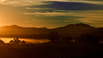 Desert Morning Mist , desert, morning, mist, nature HD wallpaper