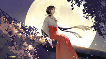 Kikyo — InuYasha Moonlight Shrine, Anime, InuYasha, Kikyô (InuYasha) HD wallpaper