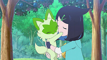 Liko and Sprigatito - Pokémon Horizons, Anime, Pokémon Horizons: The Series, Liko (Pokémon), Sprigatito (Pokémon) HD wallpaper