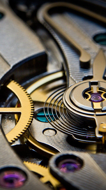 Clock gears, Mechanical precision, Steampunk aesthetics, Industrial design HD phone wallpaper