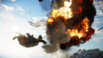 Unscripted spectacle, Just Cause 3 trailer, Explosive chaos, Gaming greatness HD wallpaper