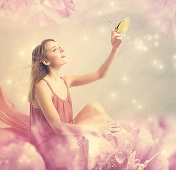 pink, lady, fantasy, art HD wallpaper