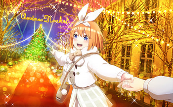 Yotsuba Nakano's Sparkling Holiday Magic - Quintessential Quintuplets, Yotsuba Nakano, Anime, The Quintessential Quintuplets HD wallpaper