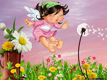 MAKE A WISH, FLOWERS, CREATION, ABSTRACT, FAIRY HD wallpaper