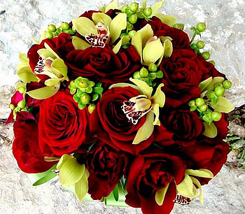 Rose bouquet, rose, bouquet, flower, red, nature, petal HD wallpaper