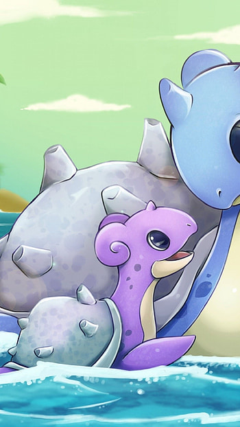 Lapras Pokmon, Water-type creature, Cute Pokmon, Poster design HD phone wallpaper