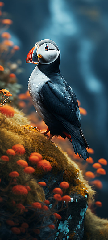 Majestic Puffin Portrait - Bird, bird, Animal HD phone wallpaper