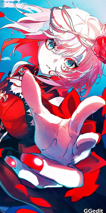 Destiny, takt, electric blue, op, art, anime girl, anna, takt op., Cosette Schneider, cosette, red, mussicato, chica anime, Anna Schneider, anime HD phone wallpaper