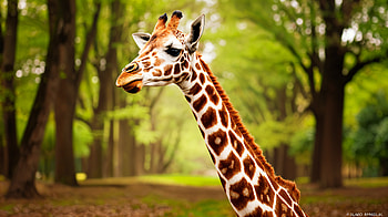 Stunning Giraffe in Ultra, giraffe, Wildlife, nature, forest, Animal HD wallpaper