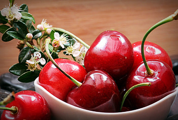 Flowers, Food, Cherry, Berries HD wallpaper
