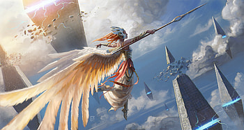 Fantasy, angel warrior, flight, art HD wallpaper