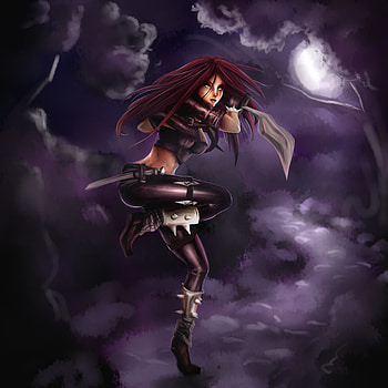 Hot girl, katarina, League of legends HD phone wallpaper