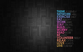 Positive, Stay Positive HD wallpaper