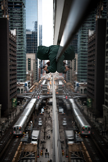 City, Building, Reflection, Miscellanea, Miscellaneous, Roof, grapher, Mirror HD phone wallpaper