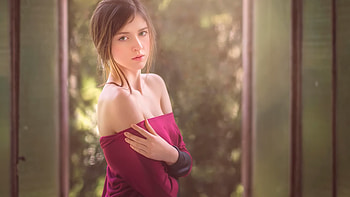 Pink Top Sexy, girls, model HD wallpaper