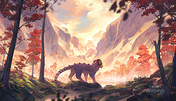Forest Of Leopard, leopard, animals, artist, artwork, digital-art, deviantart HD wallpaper