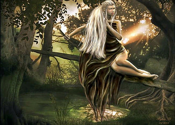 Forest Elf, other, nature, elf, forest HD wallpaper