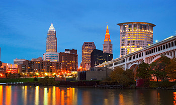 Cleveland Skyline, Travel destination, Ohio city, Urban views HD wallpaper