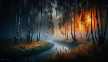 Misty Emberwood — Painting, artistic, painting HD wallpaper