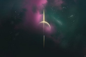 Vertical Ring, planet, artist, artwork, digital-art, artstation HD wallpaper