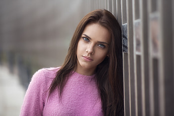 Beautiful, portrait, woman, model HD wallpaper
