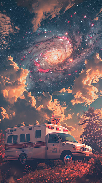 Galactic Ambulance Emergency HD phone wallpaper