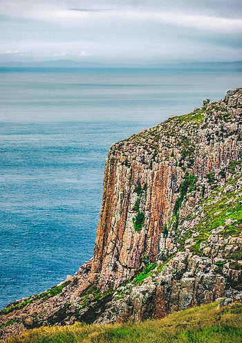 Nature, Sky, Sea, Rocks, Horizon, Cliff HD phone wallpaper