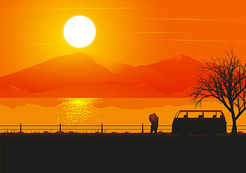 Love Couple Illustrator , couple, love, artist, artwork, digital-art, illustration, behance, van HD wallpaper