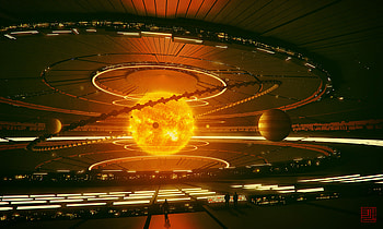 Art, Planets, Fire, Ball, Glow HD wallpaper