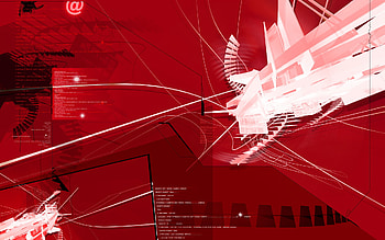 Future Tech 16, pink, at symbol, white, black, abstract, 3d, red, future tech HD wallpaper