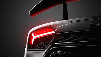 Lamborghini Tail Light Glowing , lamborghini, cars HD wallpaper