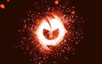 Paulo Dybala orange logo, , orange neon lights, creative, orange abstract background, Paulo Dybala logo, football stars, Paulo Dybala HD wallpaper