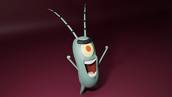 Plankton, SpongeBob SquarePants, Animation, ArtStation showcase HD wallpaper