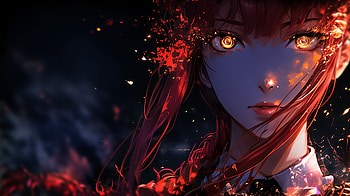 Makima – Infernal Gaze (Chainsaw Man), Anime, Aesthetic HD wallpaper