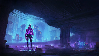Second Life Neon Nights , cyberpunk, neon, artist, artwork, digital-art, artstation, scifi HD wallpaper