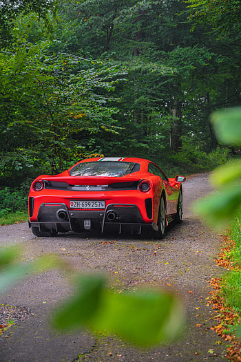 Sports, Ferrari, Cars, Car, Sports Car, Back View, Rear View HD phone wallpaper