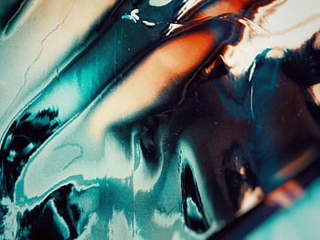 Dynamic and vibrant abstract artwork featuring glossy reflections and bold colors. HD wallpaper